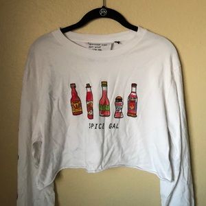 Tea and Cake graphic crop top!